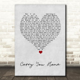 Ward Thomas Carry You Home Grey Heart Song Lyric Print