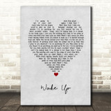 Coheed and Cambria Wake Up Grey Heart Song Lyric Music Art Print