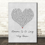 Danny Worsnop Heaven Is A Long Way Down Grey Heart Song Lyric Music Art Print