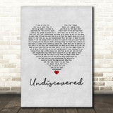 James Morrison Undiscovered Grey Heart Song Lyric Music Art Print