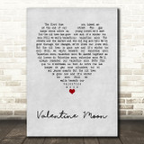 Jools Holland Valentine Moon Grey Heart Song Lyric Music Art Print