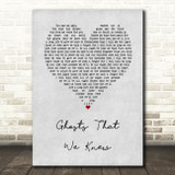 Mumford & Sons Ghosts That We Knew Grey Heart Song Lyric Music Art Print