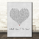 Norah Jones What Am I To You Grey Heart Song Lyric Music Art Print