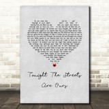 Richard Hawley Tonight The Streets Are Ours Grey Heart Song Lyric Music Art Print