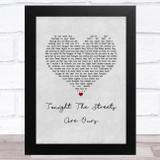Richard Hawley Tonight The Streets Are Ours Grey Heart Song Lyric Music Art Print