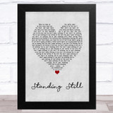 Ringo Starr Standing Still Grey Heart Song Lyric Music Art Print
