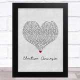 Rise Against Elective Amnesia Grey Heart Song Lyric Music Art Print