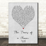 The Miracles The Tears of a Clown Grey Heart Song Lyric Music Art Print