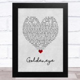 Tina Turner Goldeneye Grey Heart Song Lyric Music Art Print