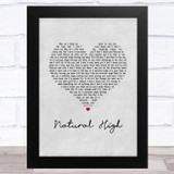 Bloodstone Natural High Grey Heart Song Lyric Music Art Print