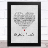 Calum Scott Rhythm Inside Grey Heart Song Lyric Music Art Print