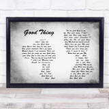 Fine Young Cannibals Good Thing Man Lady Couple Grey Song Lyric Print