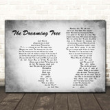 Dave Matthews Band The Dreaming Tree Man Lady Couple Grey Song Lyric Print