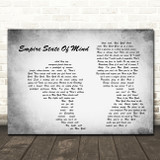 Alicia Keys Empire State Of Mind Man Lady Couple Grey Song Lyric Quote Music Print