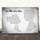Casey Donahew Band Let Me Love You Man Lady Couple Grey Song Lyric Quote Music Print