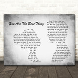 Ray LaMontagne You Are The Best Thing Man Lady Couple Grey Song Lyric Quote Music Print