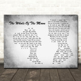 The Waterboys The Whole Of The Moon Man Lady Couple Grey Song Lyric Quote Music Print