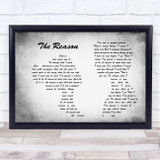 Hoobastank The Reason Man Lady Couple Grey Song Lyric Quote Print
