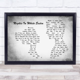 Moody Blues Nights In White Satin Man Lady Couple Grey Song Lyric Quote Print