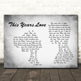 David Gray This Years Love Man Lady Couple Grey Song Lyric Print