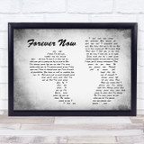 Michael Buble Forever Now Man Lady Couple Grey Song Lyric Print