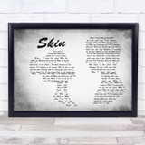 Rag'n'Bone Man Skin Man Lady Couple Grey Song Lyric Print