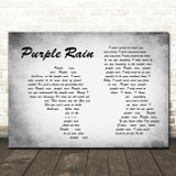 Prince Purple Rain Man Lady Couple Grey Song Lyric Quote Print