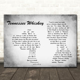 Chris Stapleton Tennessee Whiskey Man Lady Couple Grey Song Lyric Print