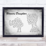 Damien Rice Blowers Daughter Man Lady Couple Grey Song Lyric Print
