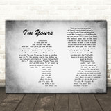 Jason Mraz I'm Yours Man Lady Couple Grey Song Lyric Print