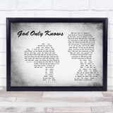The Isley Brothers Between The Sheets Man Lady Couple Grey Song Lyric Print