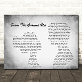 Dan + Shay From The Ground Up Man Lady Couple Grey Song Lyric Quote Print