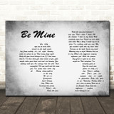 David Gray Be Mine Man Lady Couple Grey Song Lyric Quote Print