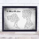 Madness It Must Be Love Man Lady Couple Grey Song Lyric Quote Print