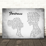 Queens of the Stone Age Fortress Man Lady Couple Grey Song Lyric Quote Print