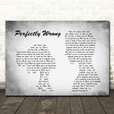 Shawn Mendes Perfectly Wrong Man Lady Couple Grey Song Lyric Quote Print