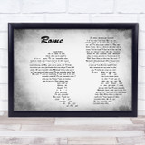 Dermot Kennedy Rome Man Lady Couple Grey Song Lyric Music Art Print
