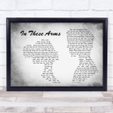 Bon Jovi In These Arms Man Lady Couple Grey Song Lyric Music Art Print