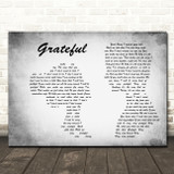 Mahalia Grateful Man Lady Couple Grey Song Lyric Music Art Print