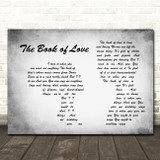 Peter Gabriel The Book of Love Man Lady Couple Grey Song Lyric Music Art Print