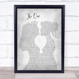 Kodaline The One Lesbian Women Gay Brides Couple Wedding Grey Song Lyric Print