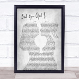 Tom Walker Just You And I Lesbian Women Gay Brides Couple Wedding Grey Song Lyric Print