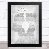 Melissa Etheridge Yes I Am Lesbian Women Gay Brides Couple Wedding Grey Song Lyric Music Art Print