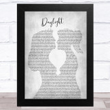 Taylor Swift Daylight Lesbian Women Gay Brides Couple Wedding Grey Song Lyric Music Art Print