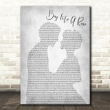 Luther Vandross Buy Me A Rose Man Lady Bride Groom Wedding Grey Song Lyric Wall Art Print