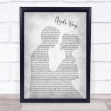 Social Distortion Angel's Wings Man Lady Bride Groom Wedding Grey Song Lyric Quote Music Print
