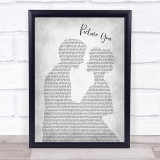 Mumford & Sons Picture You Man Lady Bride Groom Wedding Grey Song Lyric Print