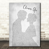Bob Seger Chances Are Man Lady Bride Groom Wedding Grey Song Lyric Quote Print