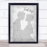 The Doors Touch Me Man Lady Bride Groom Wedding Grey Print