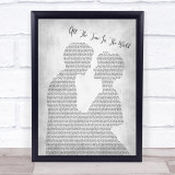 Boyzone All The Time In The World Man Lady Bride Groom Wedding Grey Song Print